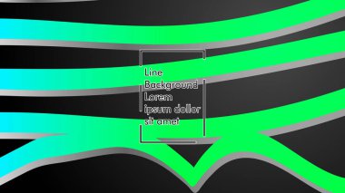 Soyut dalga geçmiş ile yeşil degrade