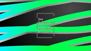 Soyut dalga geçmiş ile yeşil degrade