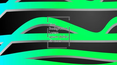 Soyut dalga geçmiş ile yeşil degrade