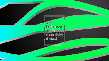 Soyut dalga geçmiş ile yeşil degrade