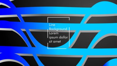 Soyut dalga arka plan mavi degrade ile