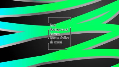 Soyut dalga geçmiş ile yeşil degrade