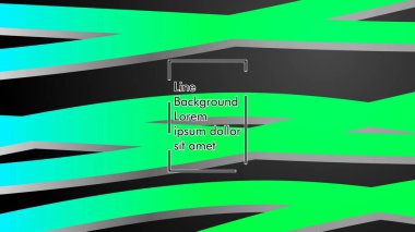 Soyut dalga geçmiş ile yeşil degrade