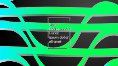 Soyut dalga geçmiş ile yeşil degrade