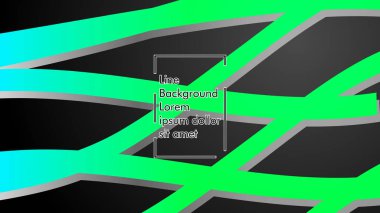 Soyut dalga geçmiş ile yeşil degrade