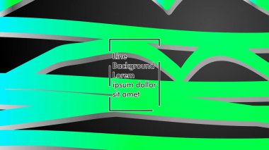 Soyut dalga geçmiş ile yeşil degrade