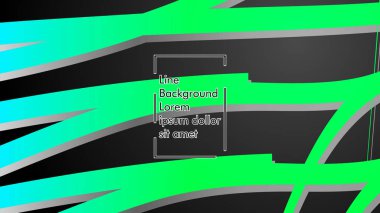 Soyut dalga geçmiş ile yeşil degrade