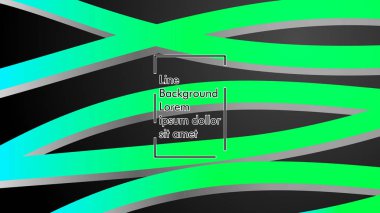 Soyut dalga geçmiş ile yeşil degrade