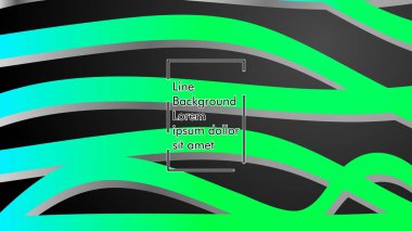 Soyut dalga geçmiş ile yeşil degrade