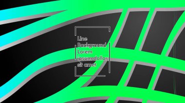 Soyut dalga geçmiş ile yeşil degrade