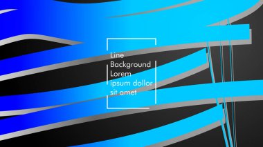 Soyut dalga arka plan mavi degrade ile