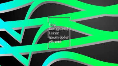 Soyut dalga geçmiş ile yeşil degrade