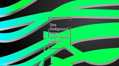 Soyut dalga geçmiş ile yeşil degrade