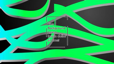 Soyut dalga geçmiş ile yeşil degrade