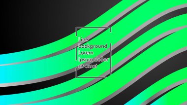 Soyut dalga geçmiş ile yeşil degrade