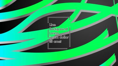 Soyut dalga geçmiş ile yeşil degrade