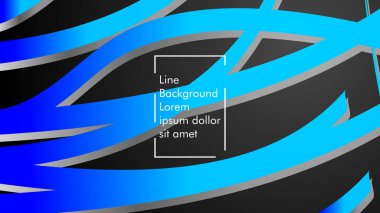 Soyut dalga arka plan mavi degrade ile