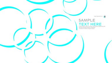 Çemberli soyut bir arka plan. vektör illüstrasyonu.