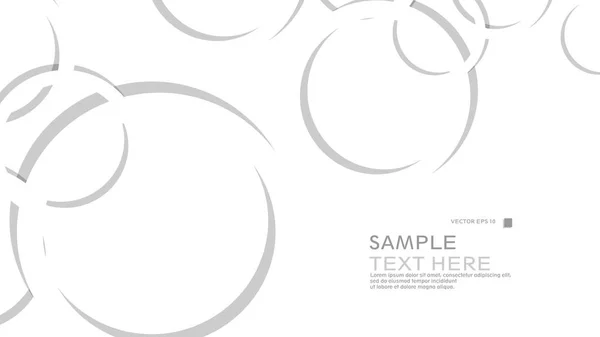 Fond Abstrait Avec Des Cercles Illustration Vectorielle — Image vectorielle