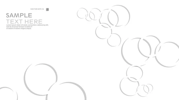 Fond Abstrait Avec Des Cercles Illustration Vectorielle — Image vectorielle