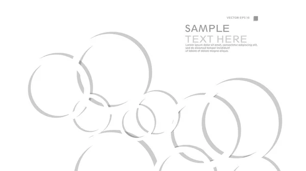 Abstract Background Circles Vector Illustration — Stock Vector