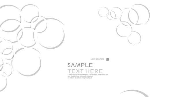 Fond Abstrait Avec Des Cercles Illustration Vectorielle — Image vectorielle