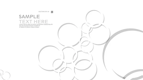 Fond Abstrait Avec Des Cercles Illustration Vectorielle — Image vectorielle