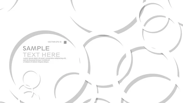 Fond Abstrait Avec Des Cercles Illustration Vectorielle — Image vectorielle