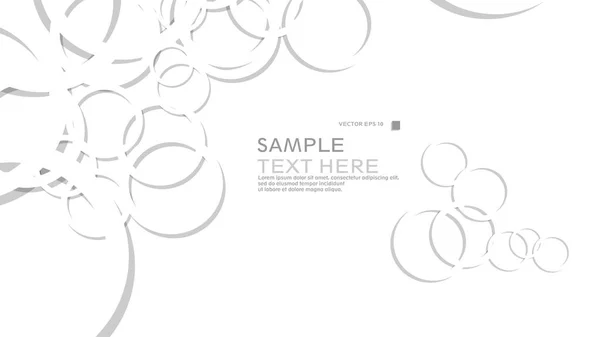 Fond Abstrait Avec Des Cercles Illustration Vectorielle — Image vectorielle