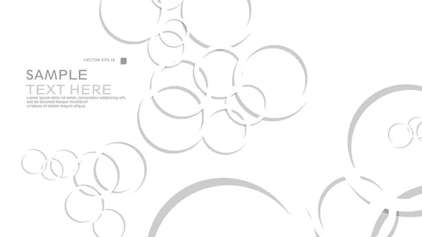 Fond Abstrait Avec Des Cercles Illustration Vectorielle — Image vectorielle