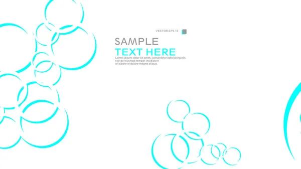 Abstract Background Circles Vector Illustration — Stock Vector