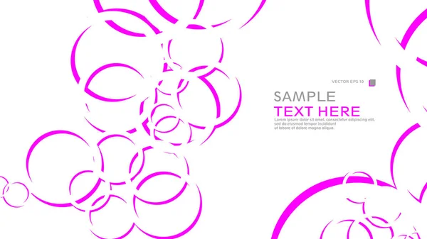 Abstract Background Circles Vector Illustration — Stock Vector