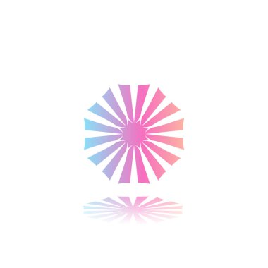 Beyaz degrade mandala yuvarlak arka plan izole. Vektör boho mandala yeşil ve pembe renklerde. Mandala çiçek desenleri ile.
