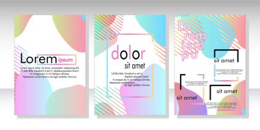 Dinamik stil banner tasarımı ile sıvı degrade öğeleri ayarlayın. Poster, web, açılış, sayfa, kapak, reklam, tebrik, kartı, sosyal medya, promosyon için yaratıcı illüstrasyon.