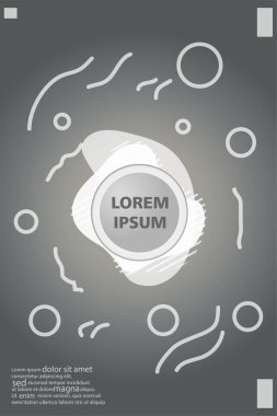 Memphis tarzı kitap tasarım koleksiyonu renkli şablonlarıyla geometrik şekiller, trendy Memphis desenlerle 80's-90's moda. reklam, davet, sunu izole vektör çizim için Ideal