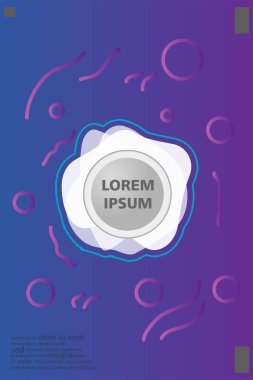 Memphis tarzı kitap tasarım koleksiyonu renkli şablonlarıyla geometrik şekiller, trendy Memphis desenlerle 80's-90's moda. reklam, davet, sunu izole vektör çizim için Ideal