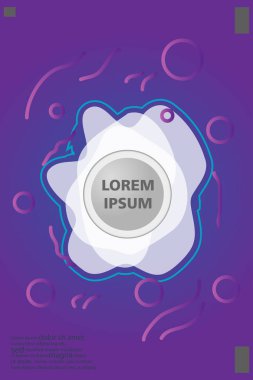 Memphis tarzı kitap tasarım koleksiyonu renkli şablonlarıyla geometrik şekiller, trendy Memphis desenlerle 80's-90's moda. reklam, davet, sunu izole vektör çizim için Ideal