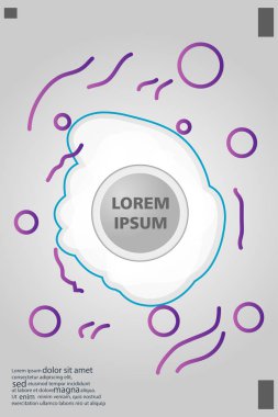 Memphis tarzı kitap tasarım koleksiyonu renkli şablonlarıyla geometrik şekiller, trendy Memphis desenlerle 80's-90's moda. reklam, davet, sunu izole vektör çizim için Ideal