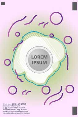 Memphis tarzı kitap tasarım koleksiyonu renkli şablonlarıyla geometrik şekiller, trendy Memphis desenlerle 80's-90's moda. reklam, davet, sunu izole vektör çizim için Ideal