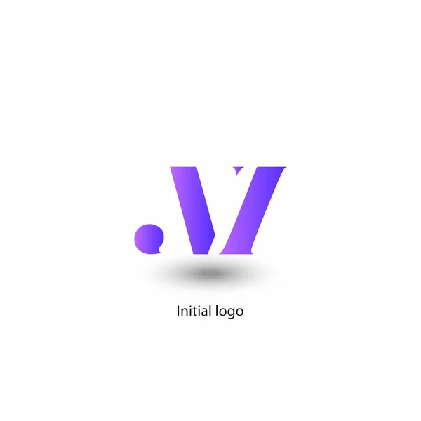 Första Bokstaven För Företagets Logotyp — Stock vektor