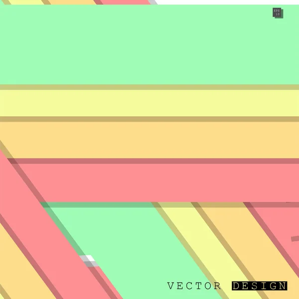 Abstraktes Vektordesign Mit Einem Hintergrund Aus Bunten Linienmustern Vektordesign — Stockvektor