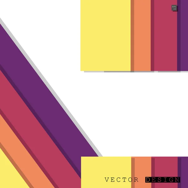 Diseño Vectorial Abstracto Con Fondo Patrones Línea Coloridos Diseño Vectorial — Vector de stock