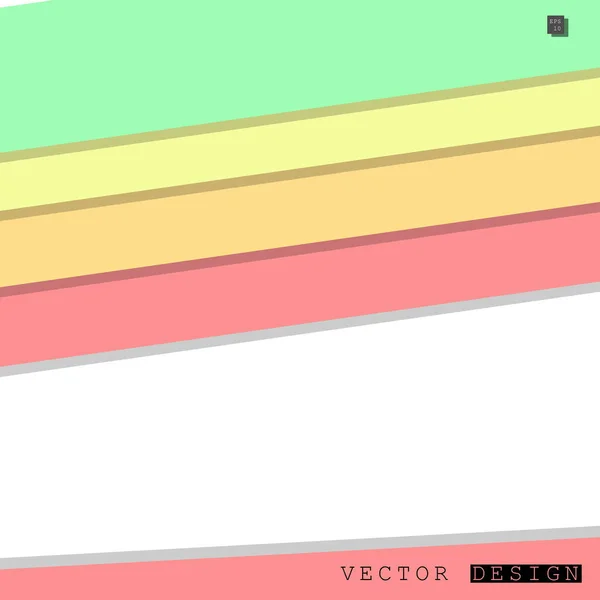 Conception Vectorielle Abstraite Avec Fond Motifs Lignes Colorées Conception Vectorielle — Image vectorielle