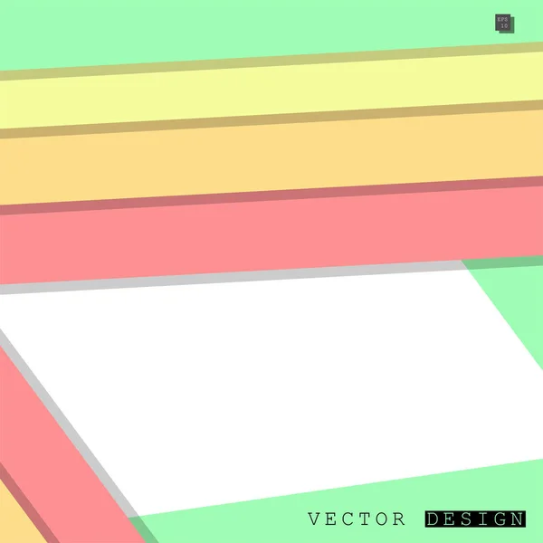ベクター デザインのカラフルなライン パターンの背景を持つ抽象的なベクトル デザイン — ストックベクタ