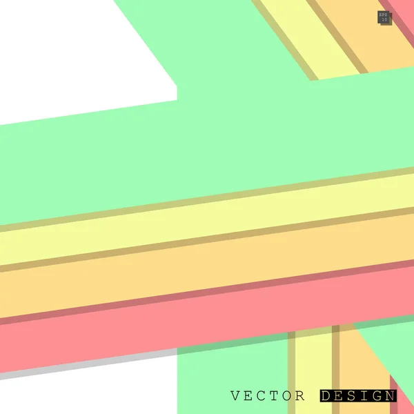 Abstract Vector Design Met Een Achtergrond Van Kleurrijke Lijnpatronen Vector — Stockvector