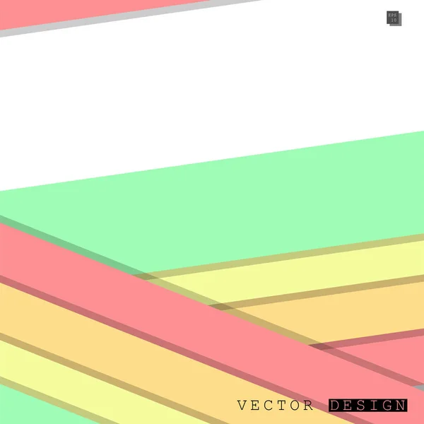 Abstraktes Vektordesign Mit Einem Hintergrund Aus Bunten Linienmustern Vektordesign — Stockvektor