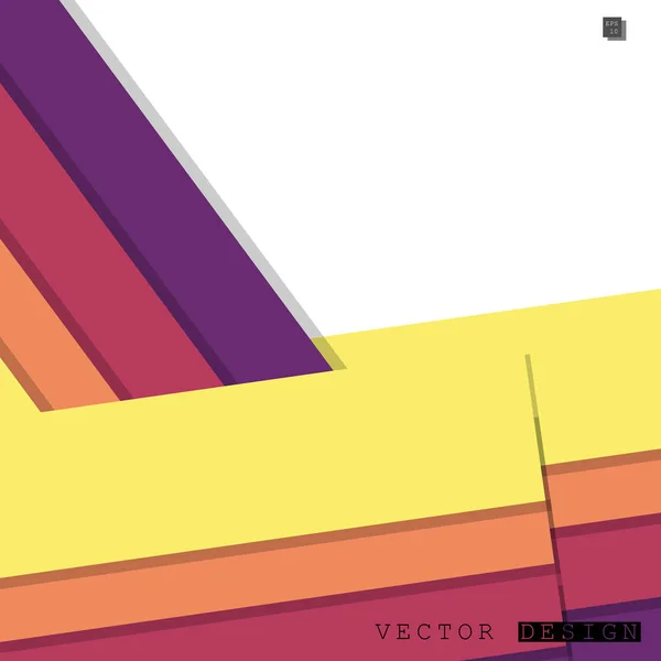 Abstrakti Vektorisuunnittelu Jonka Taustalla Värikkäitä Linjakuvioita Vektorisuunnittelu — vektorikuva