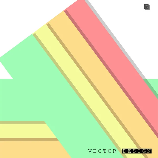 Abstraktes Vektordesign Mit Einem Hintergrund Aus Bunten Linienmustern Vektordesign — Stockvektor