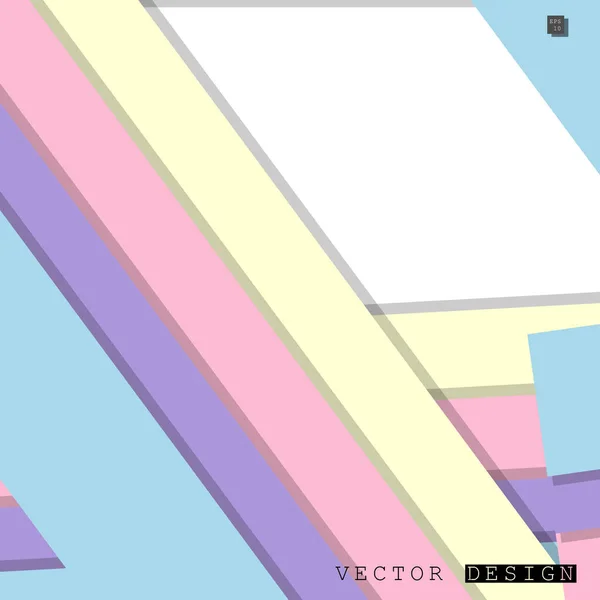 Abstraktes Vektordesign Mit Einem Hintergrund Aus Bunten Linienmustern Vektordesign — Stockvektor