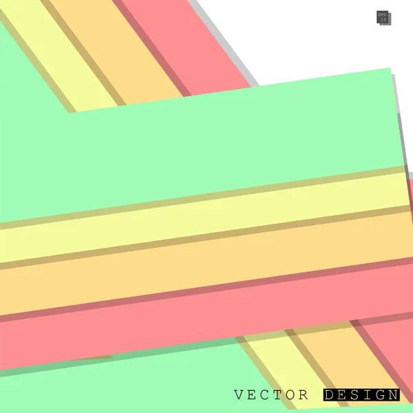 Abstraktes Vektordesign Mit Einem Hintergrund Aus Bunten Linienmustern Vektordesign — Stockvektor